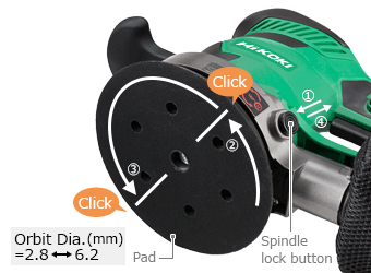 Adjustable dual orbit diameter