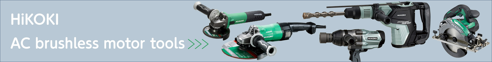 HiKOKI AC brushless motor tools lineup