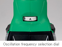 Oscillation frequency selection dial